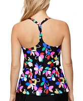 Island Escape Women's Floral Racerback Underwire Tankini Top, Exclusively at Macy's