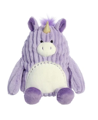 Aurora Medium Ava Unicorn Cuddle Cutie Textured Plush Toy Purple 12"