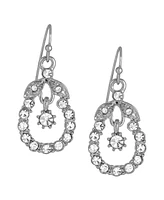 2028 Crystal Caged Drop Earrings