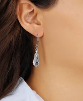 2028 Faceted Crystal Drop Earrings