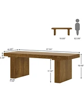 Tribesigns Rectangle Coffee Table: 47.24-Inch Wood Modern Coffee Table Cocktail Table for Living Room, Farmhouse Coffee Table Center Table Tea Table w
