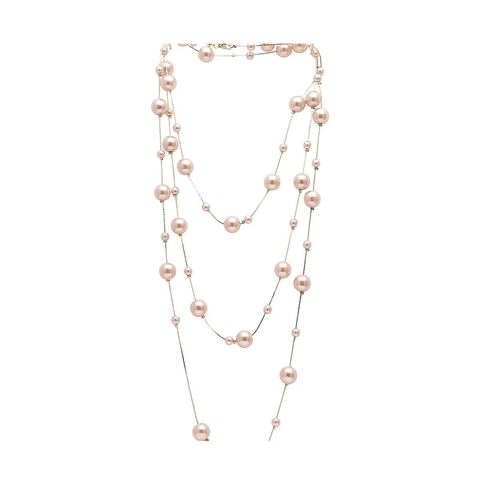 Sohi Women's Snowball -Layered Necklace