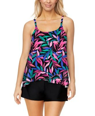 Island Escape Womens Capetown Underwire Tankini Top Pull On Swim Shorts Exclusively At Macys