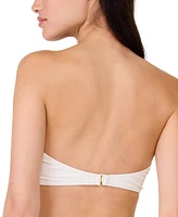 kate spade new york Women's Rosette-Detail Convertible Bandeau Bikini Top