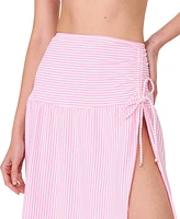 kate spade new york Women's Striped Side-Tie Cover-Up Skirt