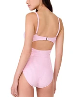 Kate Spade New York Women's Smocked One-Piece Swimsuit