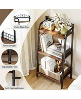 gaomon 3-Tier Bathroom Ladder Shelf, Small Bathroom Organizers and Storage, Small Freestanding Ladder Shelf