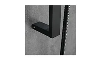 Slickblue Eco-Performance Handheld Shower: Matte Black Shower Head with 28-Inch Slide Bar and 59-Inch Hose