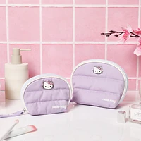 Hello Kitty Sanrio Purple Large and Small Dome Cosmetic Travel Bag