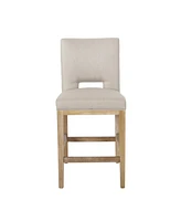 Streamdale Furniture 27 Inch Counter Stools, Set Of 2,Fabric