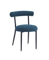 Streamdale Furniture Modern Toothpick Dining Chairs with Curved Backrests (Set of 2)