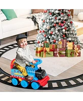 Hongge 6V Electric Kids Ride On Car Toy Train with 16 Pieces Tracks
