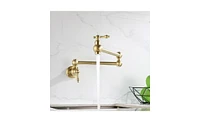 Slickblue Folding Faucet Pot Filler for Wall Mount Installation, Ideal for Space-Saving in the Kitchen