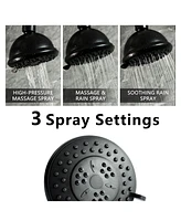 Slickblue High-Pressure Rain Shower Head with 3 Spray Modes for Powerful and Relaxing Showers