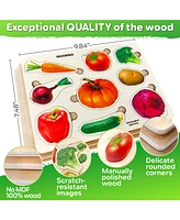 Quokka 3xSET Wooden Puzzles for Toddlers 1-3 – Montessori Toy