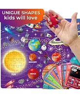 Quokka 150 Pcs Jigsaw Puzzles for Kids Ages 8-10 - 400+ Facts on 50 Flashcards