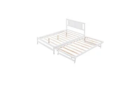 Slickblue Platform Bed with Adjustable Trundle for Versatile Sleep Solutions and Space Efficiency