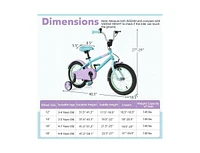 Hongge Kids Bike with Adjustable Handlebar and Saddle Purple