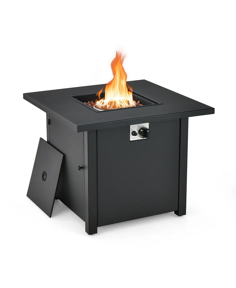 Skonyon 50000 Btu 32 Inch Square Propane Gas Fire Pit Table