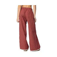 Edikted Women's Dakota Plaid Pants