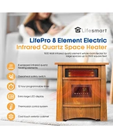 Lifesmart LifePro 8 Element 1500W Electric Infrared Quartz Indoor Space Heater