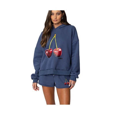 Edikted Womens Mon Cheri Hoodie