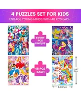 Quokka Puzzles for Toddlers 3-5 – 3 x 36 Pieces Floor Puzzles for Kids Ages 2-4