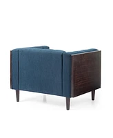 Streamdale Furniture Modern Waffle-Stitched Club Chair: Comfort, Style, And Durability