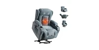 Streamdale Furniture Power Lift Recliner Chair Recliners for Elderly with Heat and Massage Recliner Chair for Living Room with Infinite Position and S