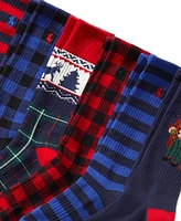 Polo Ralph Lauren Men's 6-Pk. Arctic Holiday Bear Crew Socks