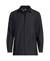 Lands' End Big & Tall Lined Waffle Shirt Jacket