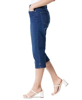 Gloria Vanderbilt Petite Amanda High Rise Straight-Leg Capri Jeans