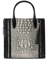 Brahmin Caroline Azurine Small Leather Satchel