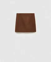 Mango Women's Short Wool Skirt