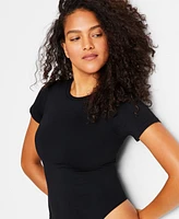 State of Day Women's Seamless T-Shirt Bodysuit, Exclusively at Macy's 100201287