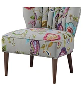 Lindley Floral Fabric Accent Chair