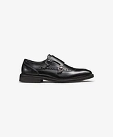 Karl Lagerfeld Paris Men's Double Buckle Monk Strap Wingtip Dress Shoes