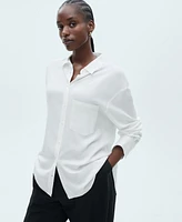 Mango Women's Buttoned Flowy Shirt