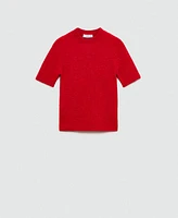 Mango Women's Short Sleeve Sweater