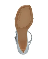Calvin Klein Women's Ishaya Strappy Low Stiletto Sandals