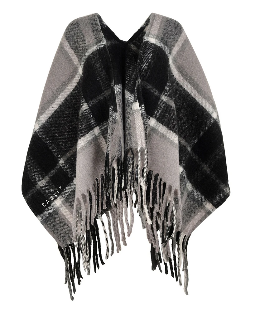 Radley London Fluffy Check Poncho