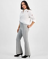 I.n.c. International Concepts Petite High-Rise Flare Jeans, Exclusively at Macy's