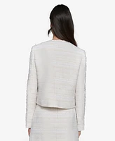 Karl Lagerfeld Paris Women's Embellished Tweed Jacket