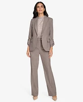 Calvin Klein Women's Pinstripe One-Button Blazer