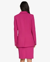 Calvin Klein Women's Asymmetric Scuba-Crepe Blazer