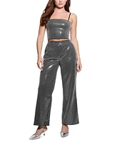 Guess Women's Cassia High-Rise Wide-Leg Sequins Pants