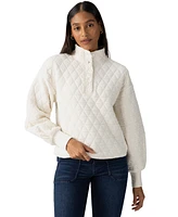 Sanctuary Women's Quilted Popover Sweatshirt