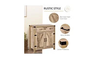 Slickblue Chic Oak Kitchen Sideboard & Storage Cabinet – Versatile Coffee Bar Cabinet