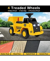 Hongge 6V Electric Licensed Caterpillar Construction Vehicle with One-Button Start