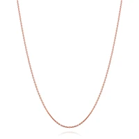 Bling Jewelry Simple Thin 2MM 14K Yellow Gold Plated .925 Sterling Silver Rolo Cable Chain Necklace For Women